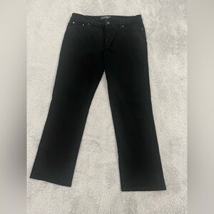 Lauren Ralph Lauren Jeans Women Sz:14 Black Denim Modern Straight Curvy Stretch